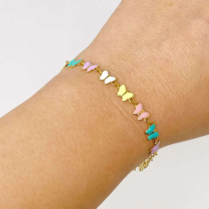 ELLISON + YOUNG: LINKED BUTTERFLIES BRACELET