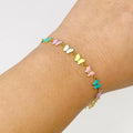 ELLISON + YOUNG: LINKED BUTTERFLIES BRACELET