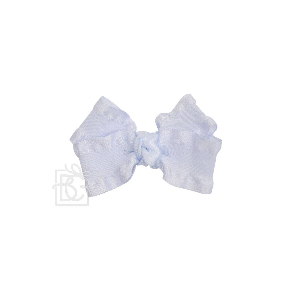 BEAUTIFUL CREATIONS: DOUBLE RUFFLE BOW ON CLIP
