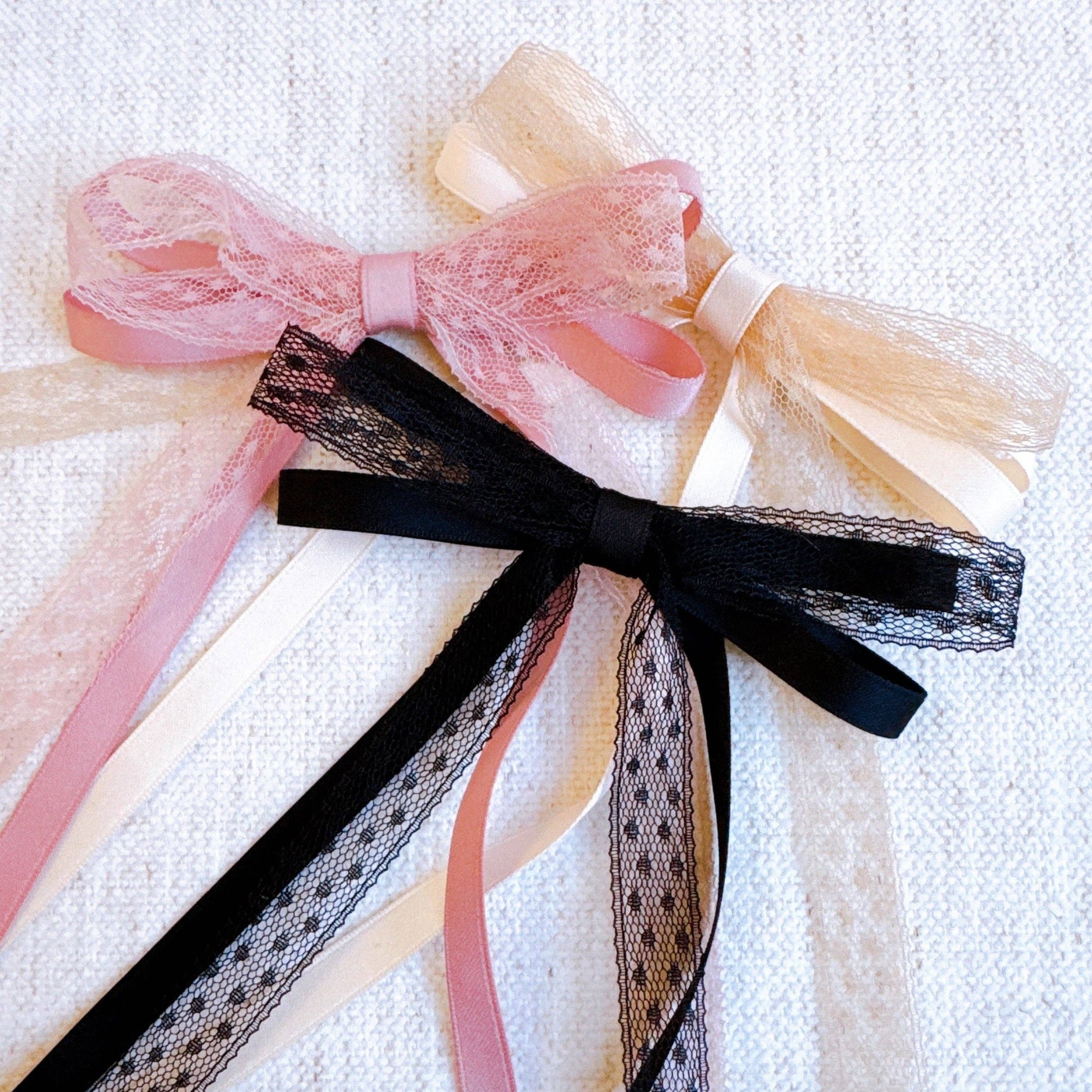 Ellison + Young : Slim Mix Lace Bow