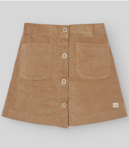 PAZ RODRIGUEZ: “CERVATILLO” Girls Two Piece Blouse with Corduroy Skirt