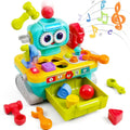 Tiny Musical Tool Workbench - Pretend Playset Toy for Kids