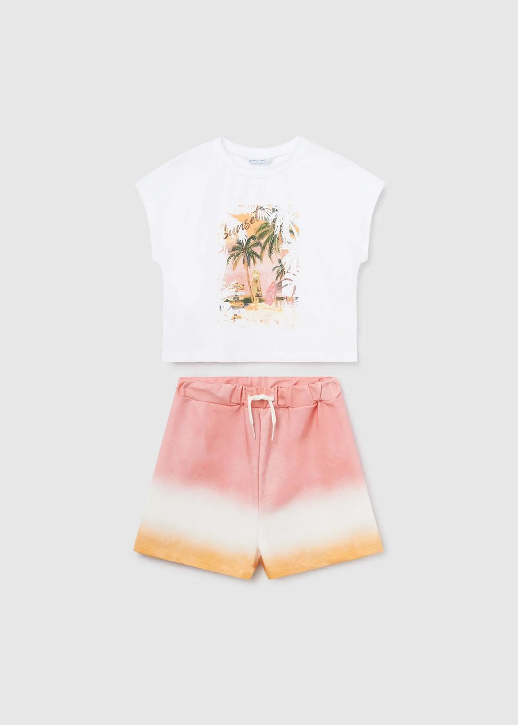 MAYORAL : FUSHIA SHORT SET