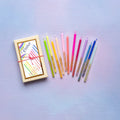 Glitterville Rainbow Birthday Candle, Boxed St/24