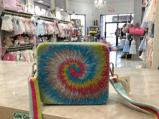 TIANA: BLUE MULTI CROSSBODY PURSE