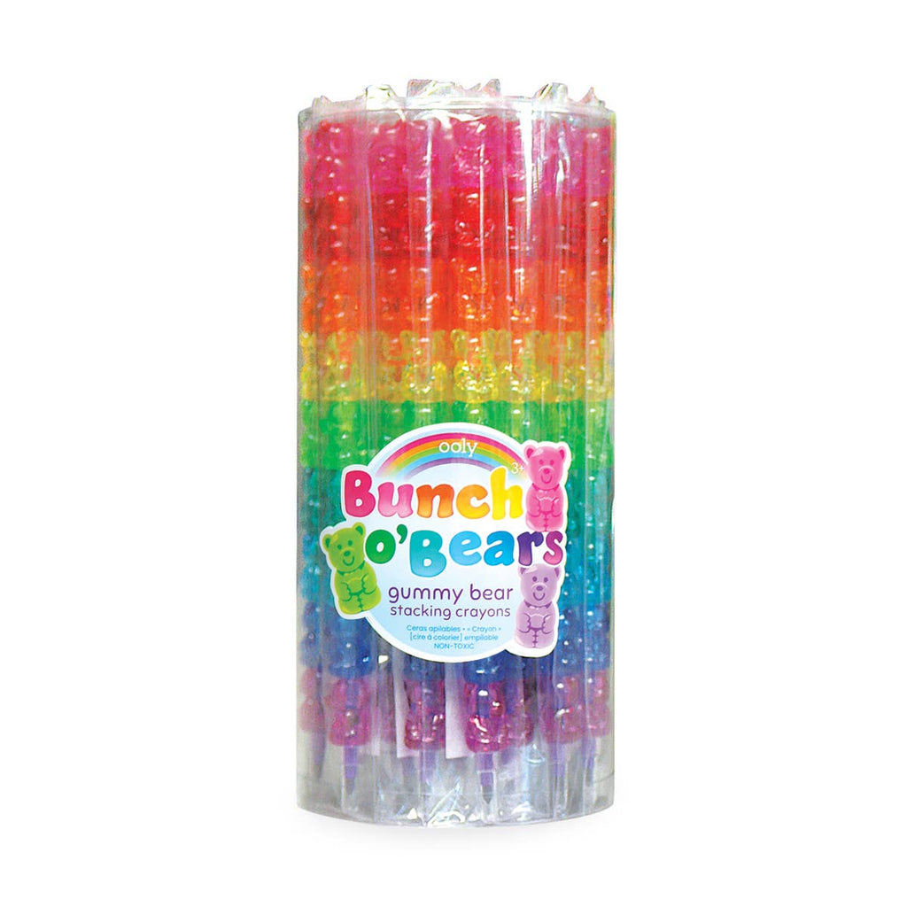 Bunch O' Bears: Gummy Bear Stacking Crayons (Tub of 24 Stick