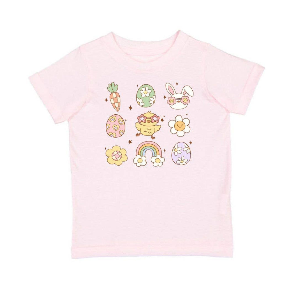 Sweet Wink: Groovy Chick Easter Short Sleeve T-Shirt - Kids Clothing