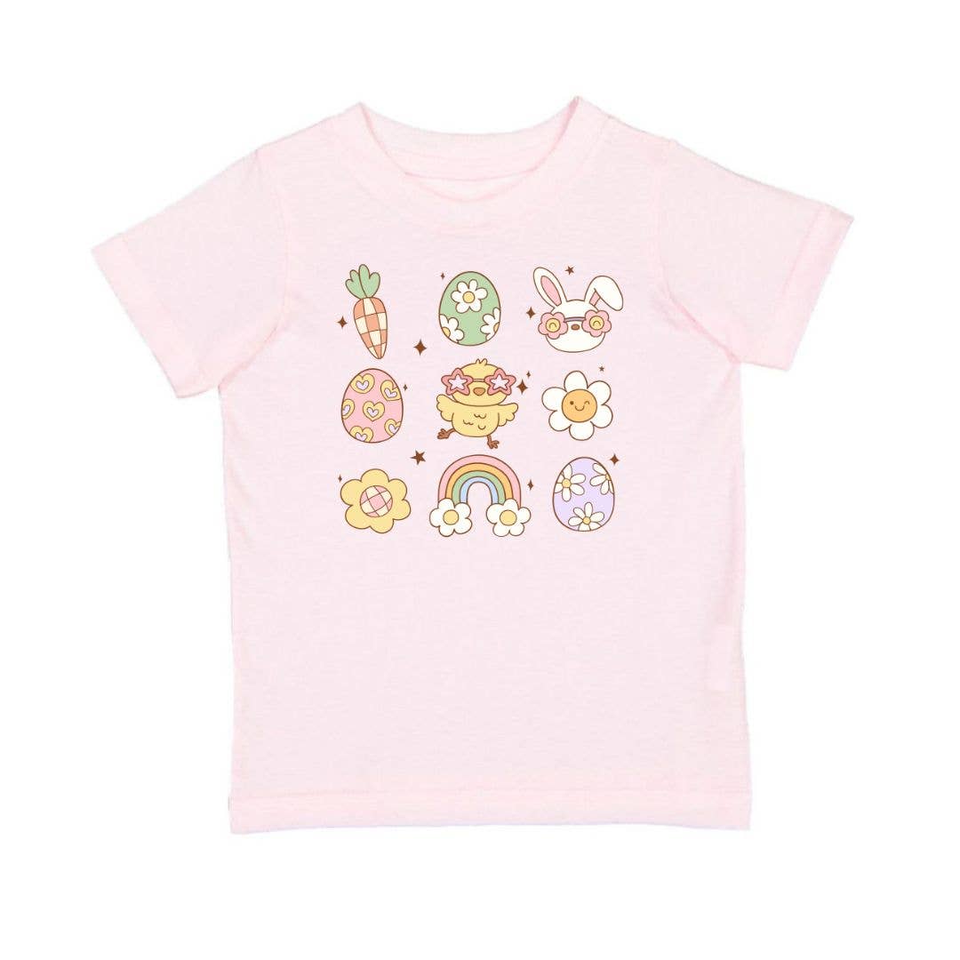 Sweet Wink: Groovy Chick Easter Short Sleeve T-Shirt - Kids Clothing