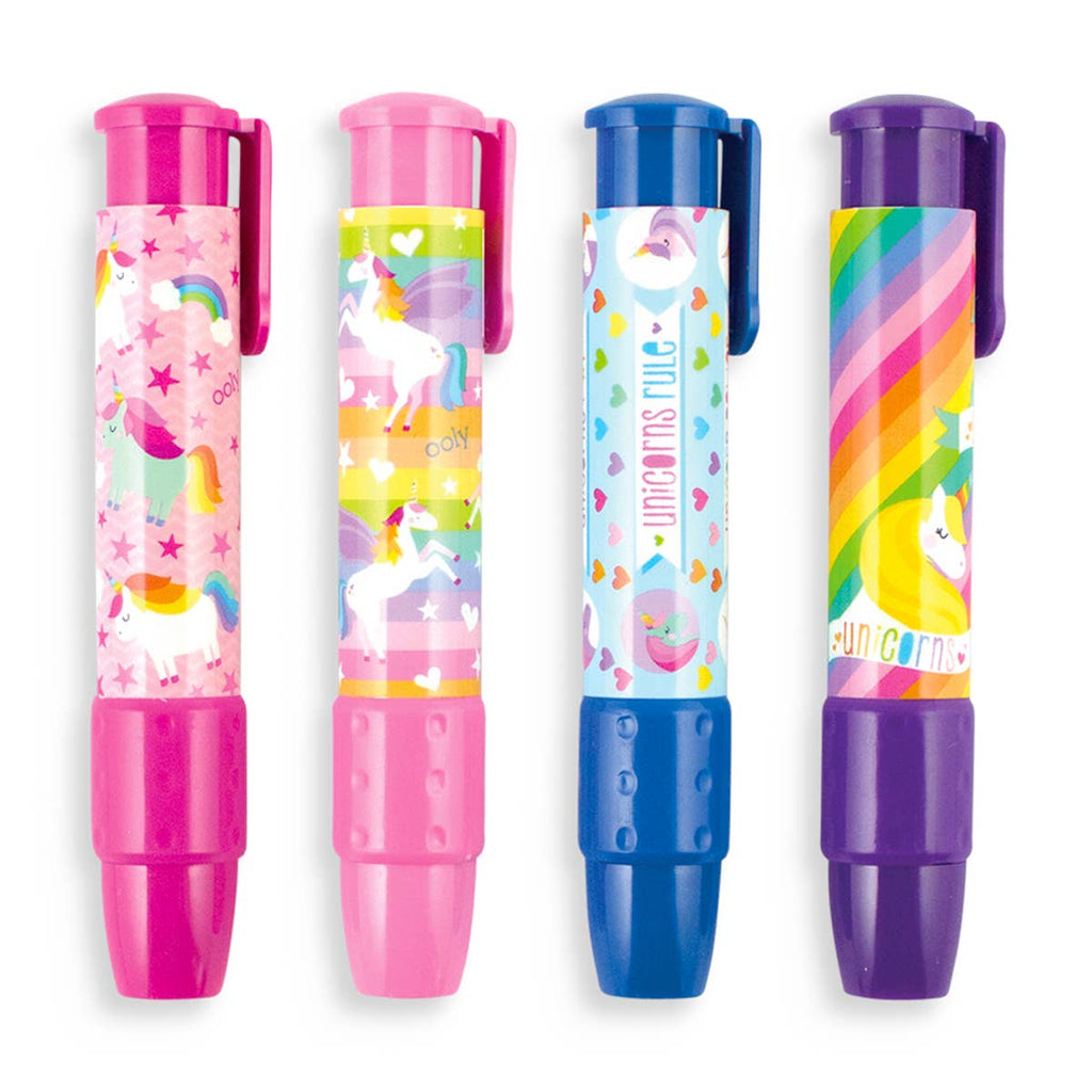 Unique Unicorns: ClickIt Erasers (Assorted Tub of 24 Units)