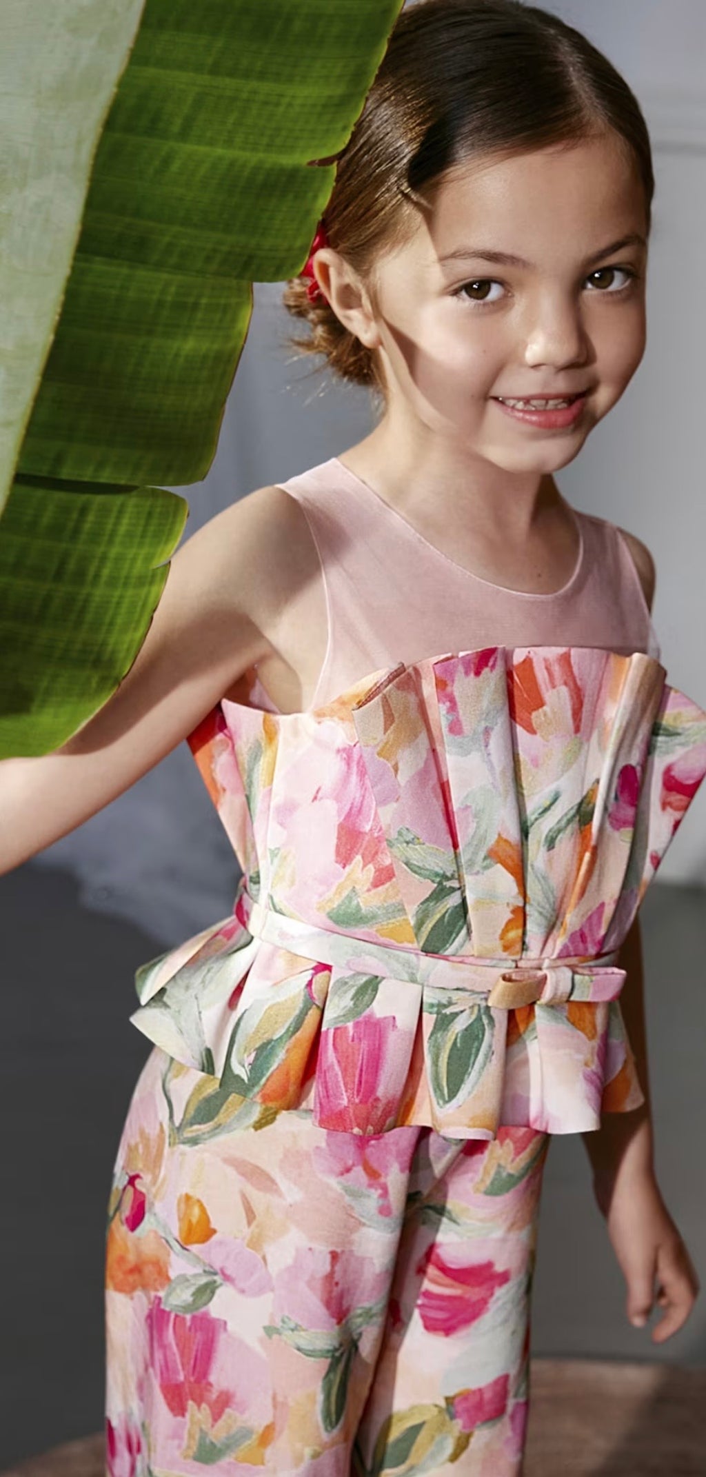 ABEL & LULA : Long Printed Viscose Jumpsuit