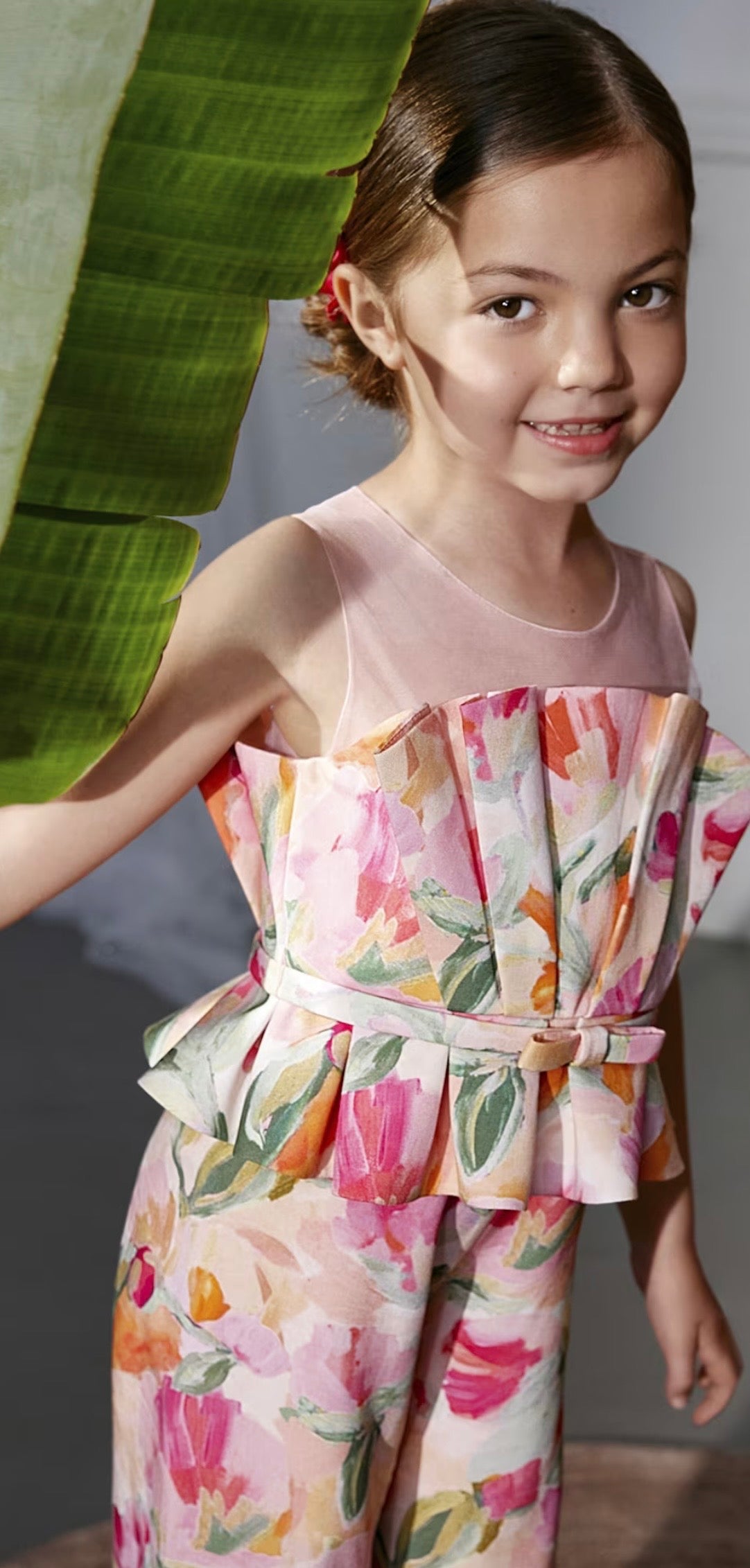ABEL & LULA : Long Printed Viscose Jumpsuit