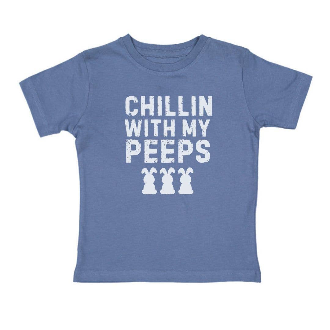 Sweet Wink: Chillin With My Peeps Easter Short Sleeve T-Shirt - Kids