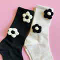 ELLISON+YOUNG: Puffy Daisy Embellished Socks