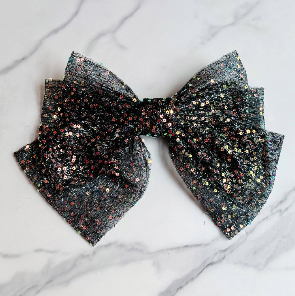 ELLISON+YOUNG: Shimmer Lover Bow Hair Clip