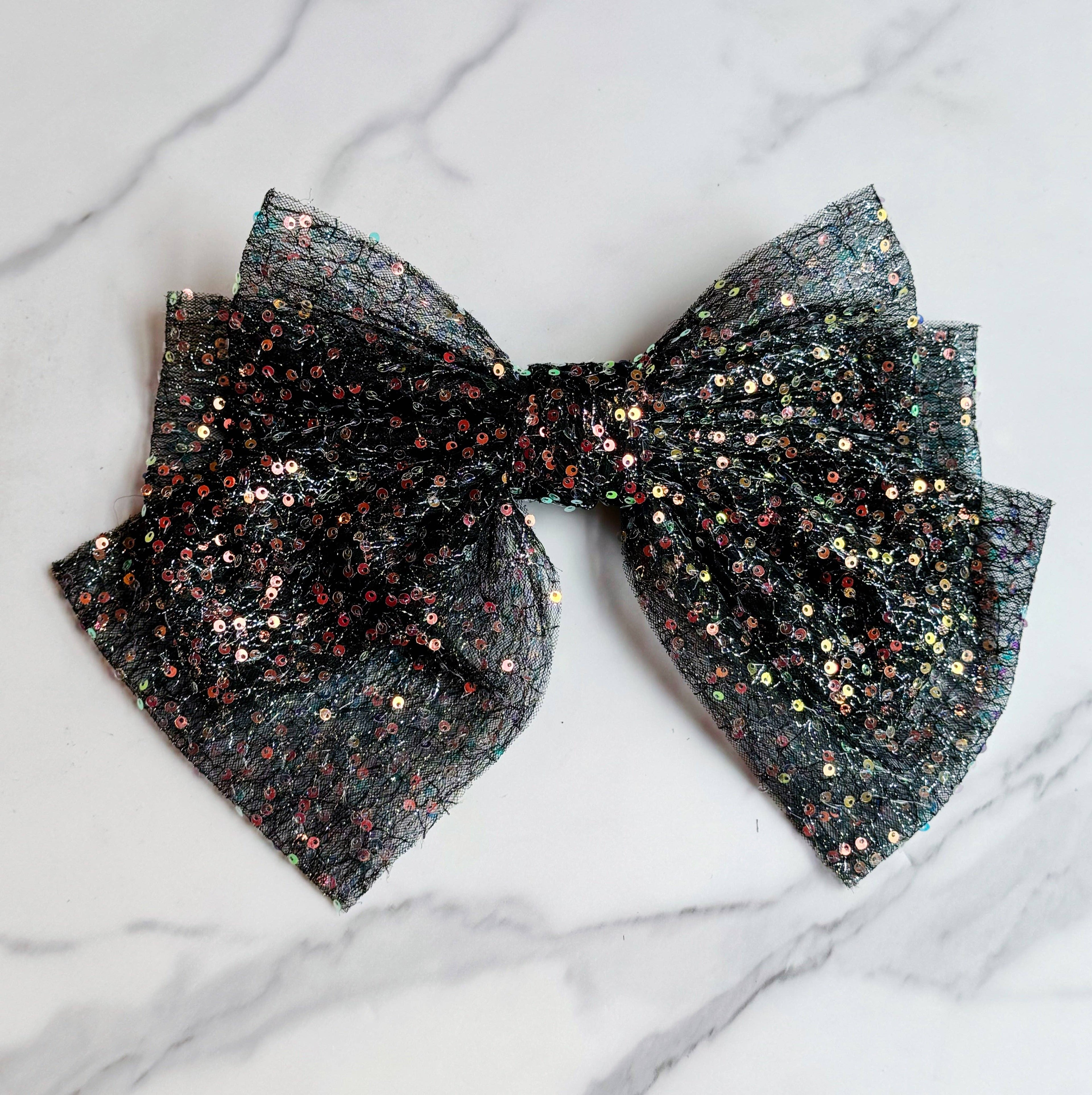 ELLISON+YOUNG: Shimmer Lover Bow Hair Clip