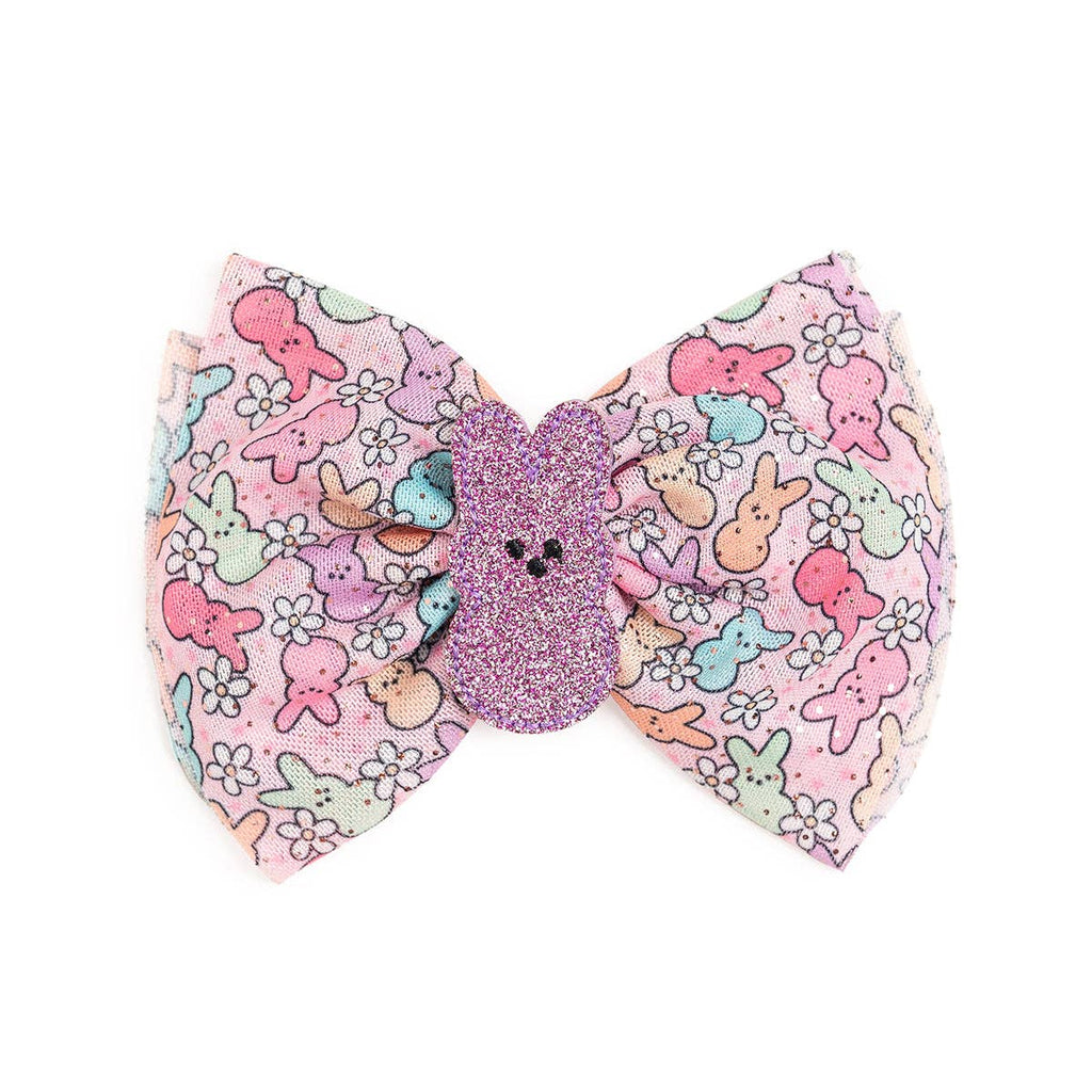 Sweet Wink: Easter Peeps Tulle Bow Clip - Girls - Easter Basket