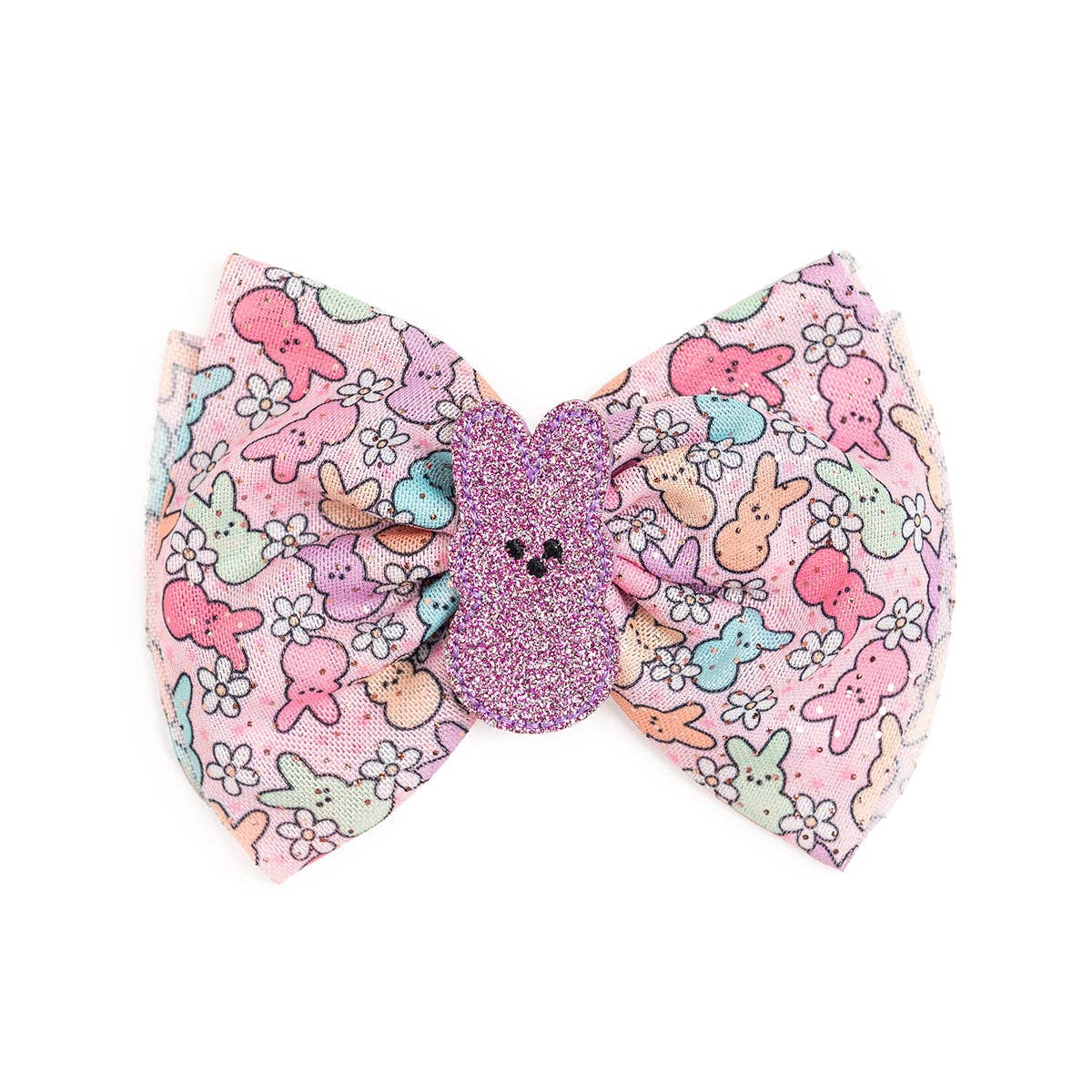 Sweet Wink: Easter Peeps Tulle Bow Clip - Girls - Easter Basket