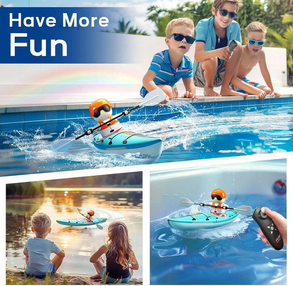 Remote Control Kayak Paddler - Boat Water Racer Kids Toy