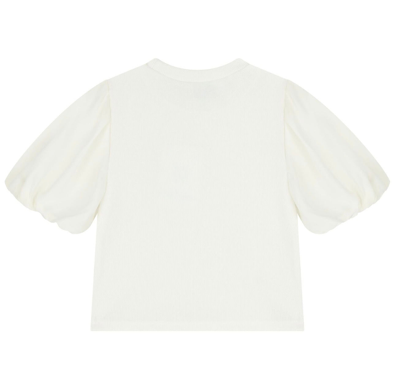 Mayoral: Girl Puff Sleeve Ribbed Top