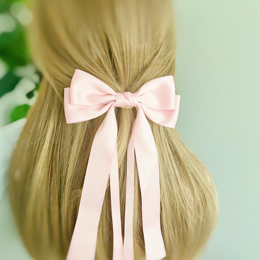 ELLISON + YOUNG : DOUBLE BOW LONG HAIR CLIP