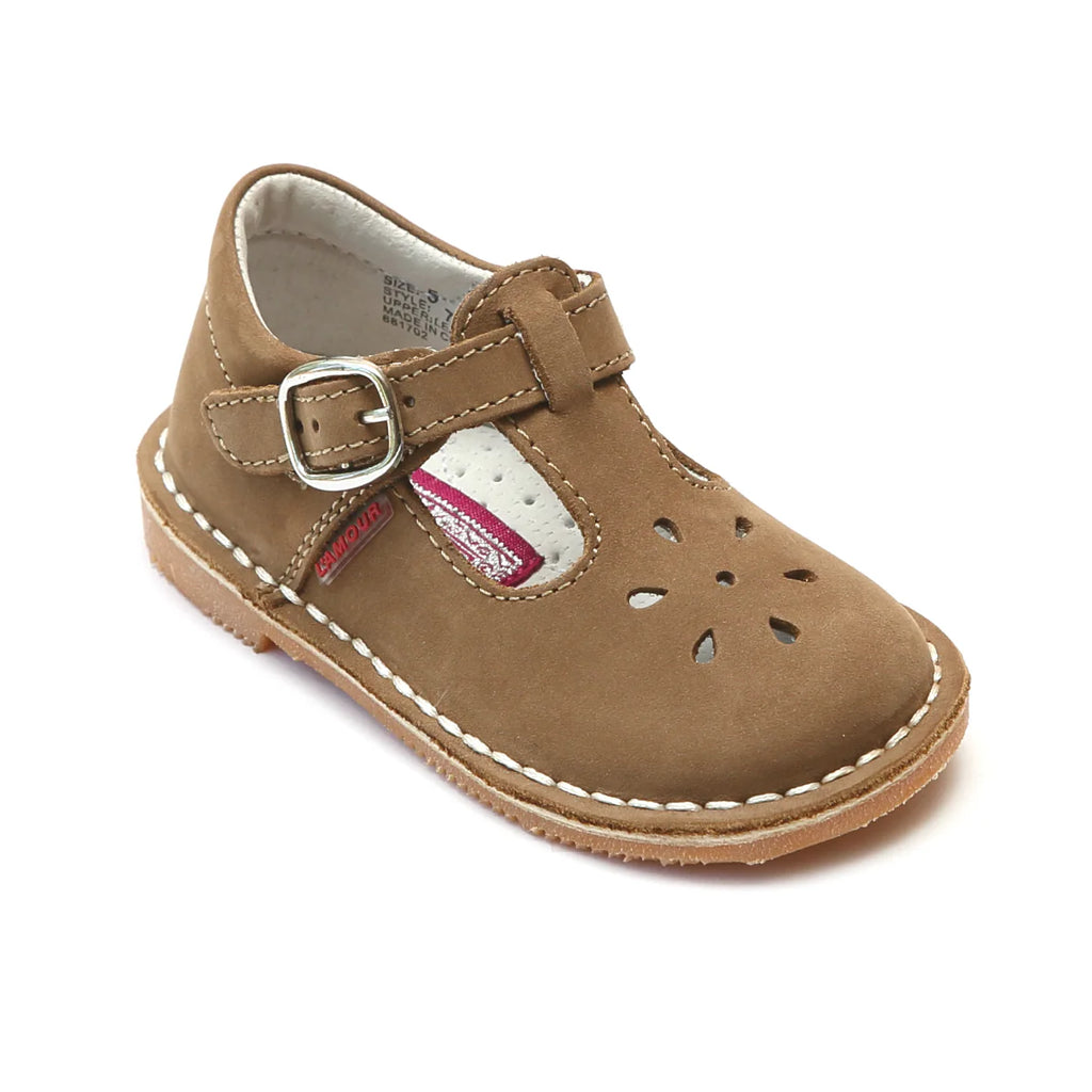 LA'MOUR: Khaki Mary Janes