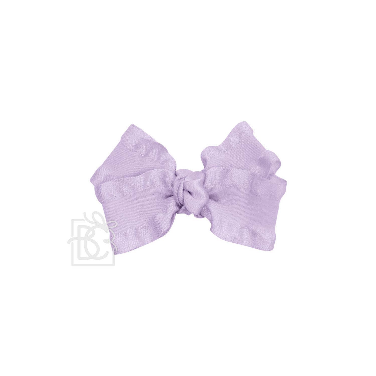 BEAUTIFUL CREATIONS: DOUBLE RUFFLE BOW ON CLIP