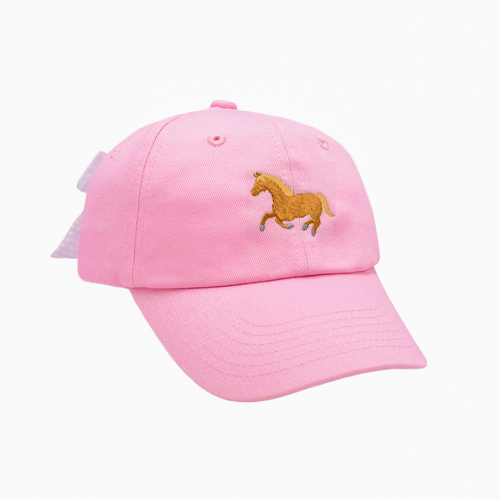 BITS & BOWS : Pony Bow Baseball Hat (Baby, Youth)