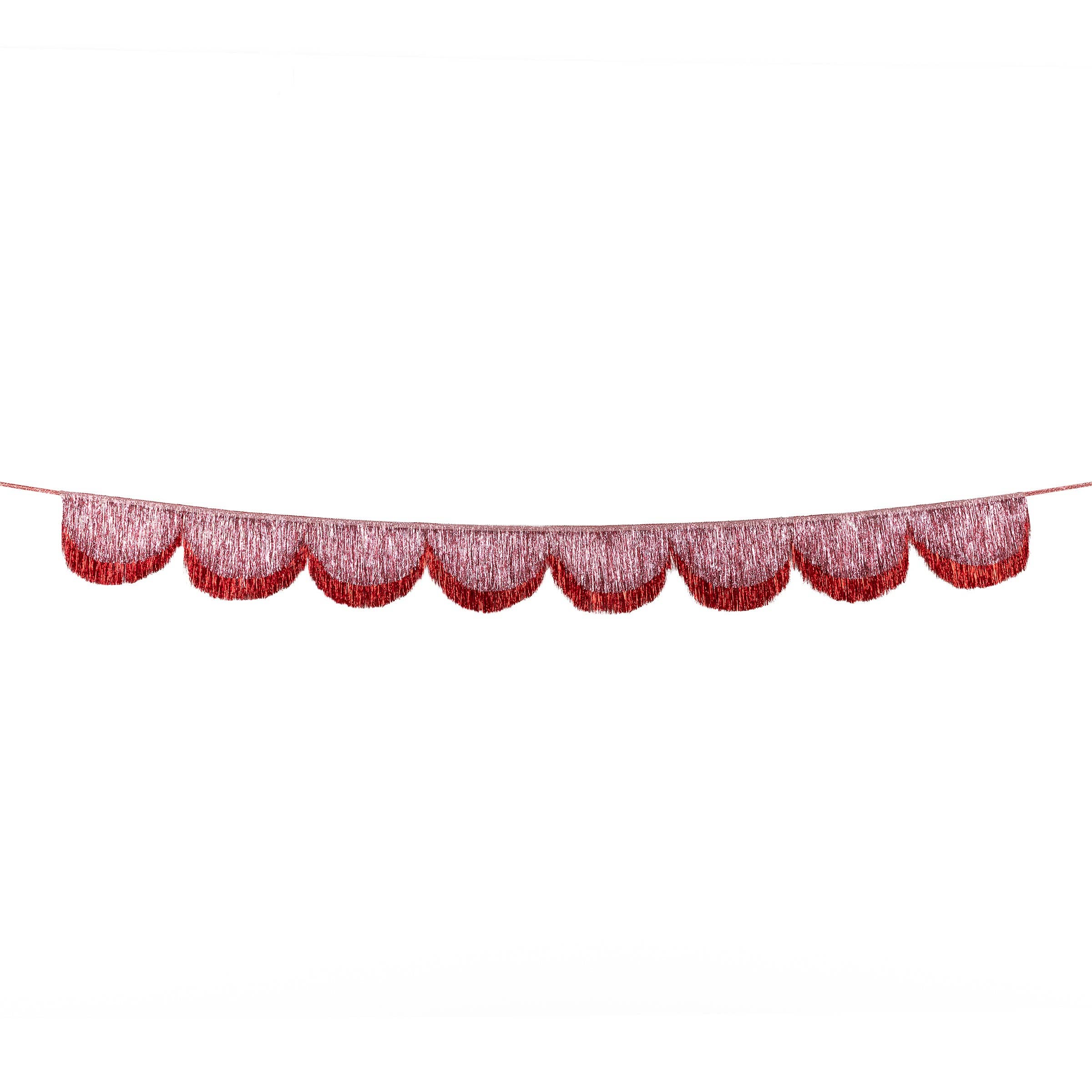 MERI MERI: Pink Tinsel Scallop Garland