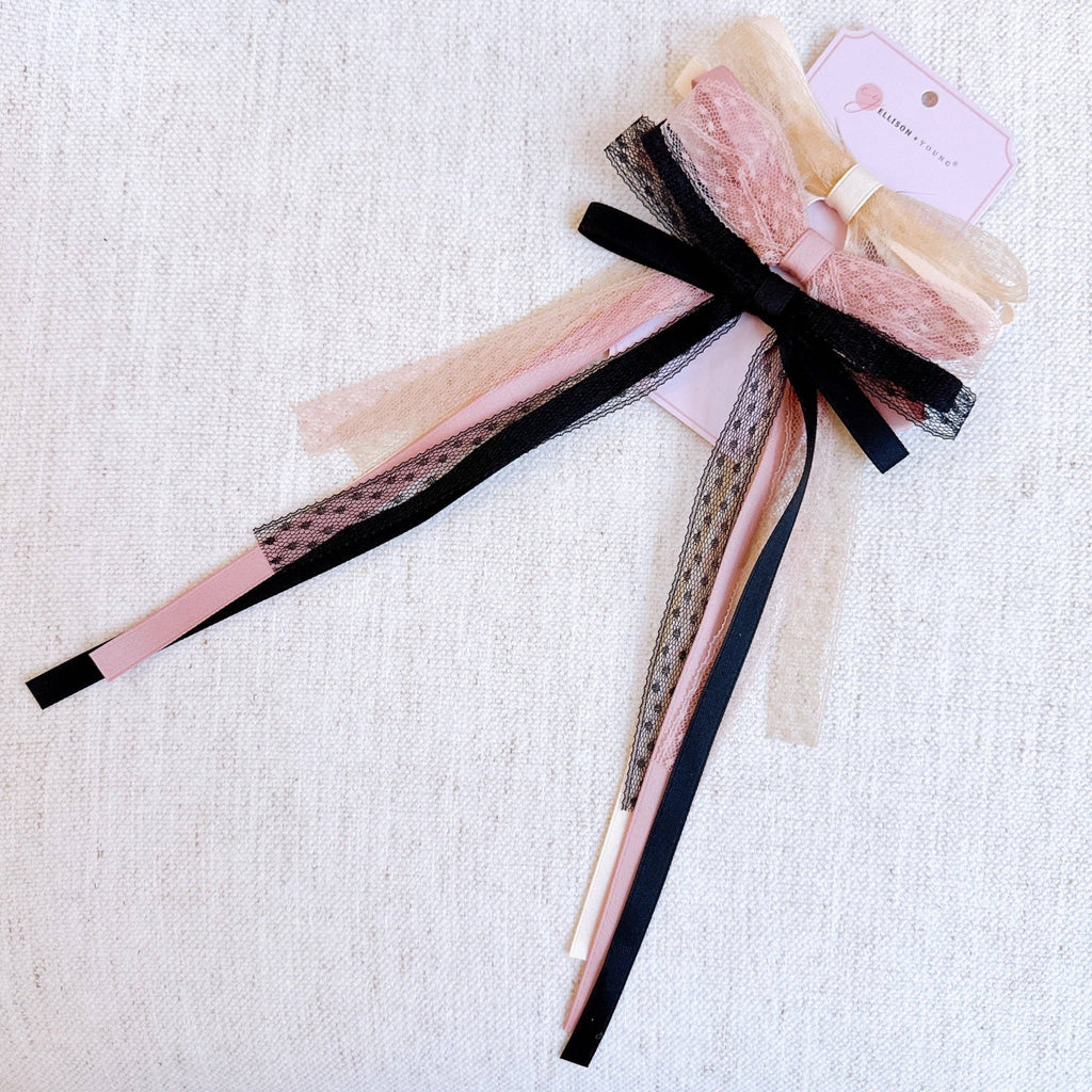Ellison + Young : Slim Mix Lace Bow
