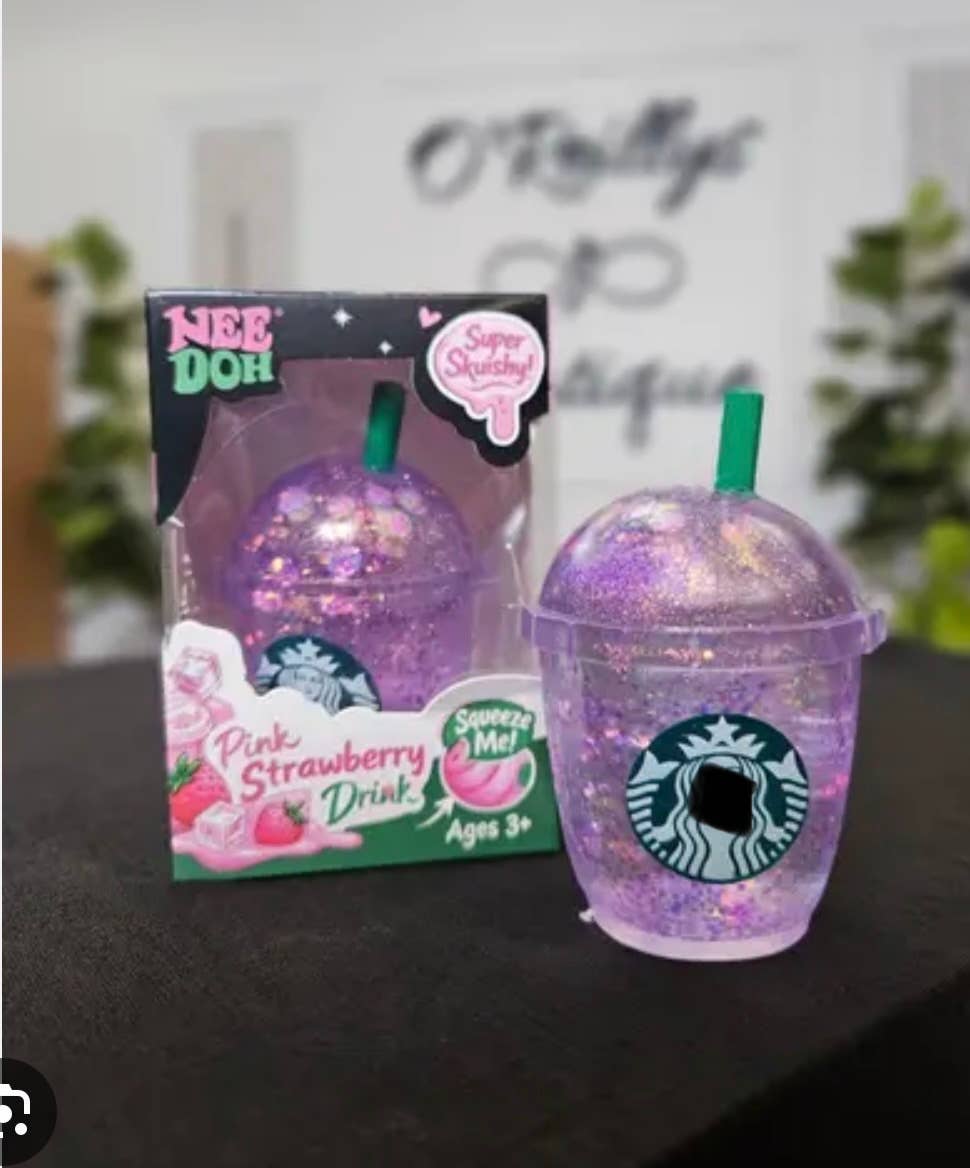 Glitter Drink Starbuck Cup Squishy Toy –  Super Soft large