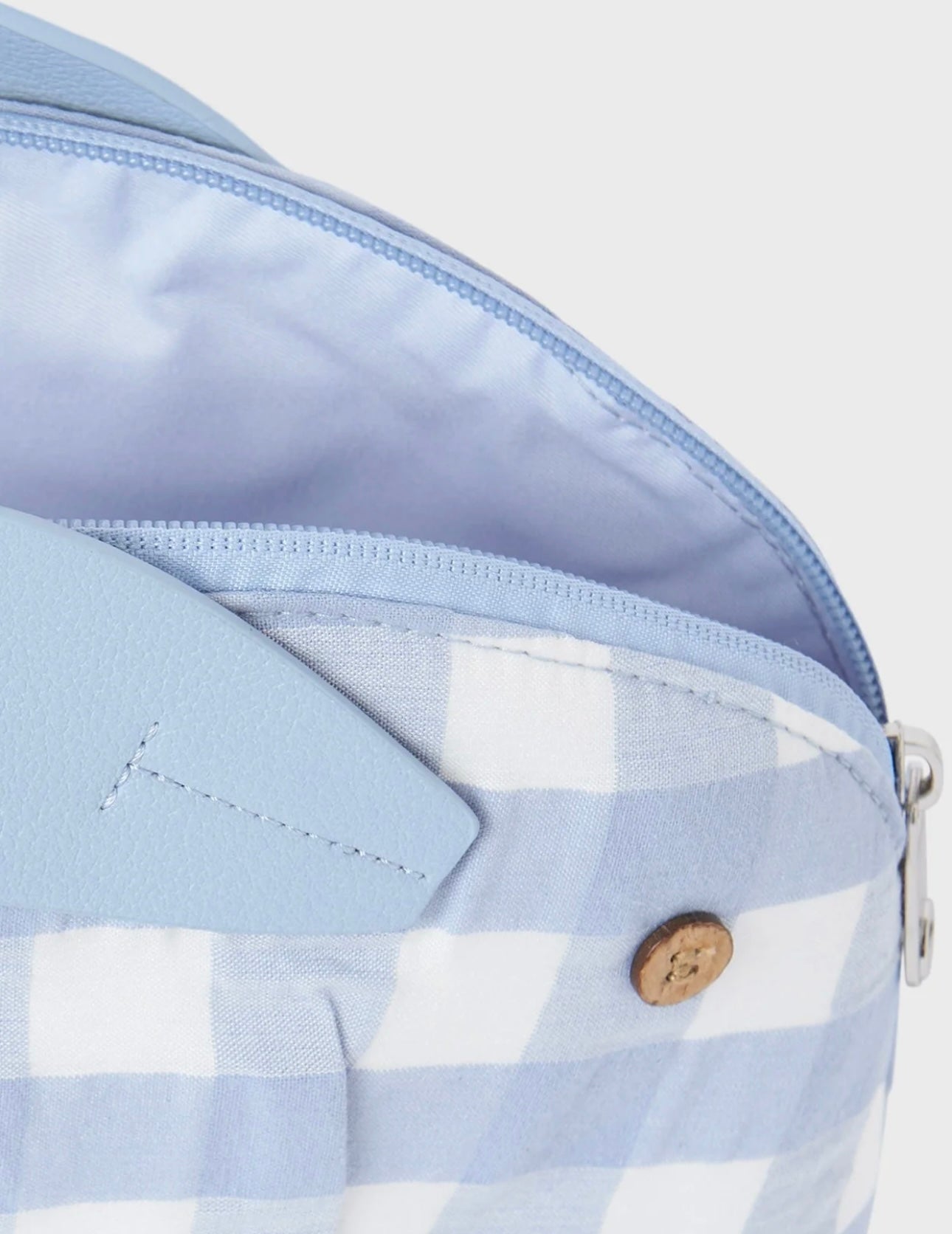 MAYORAL Small Bunny Pouch Gingham Print  Available in Pink and Blue 19115