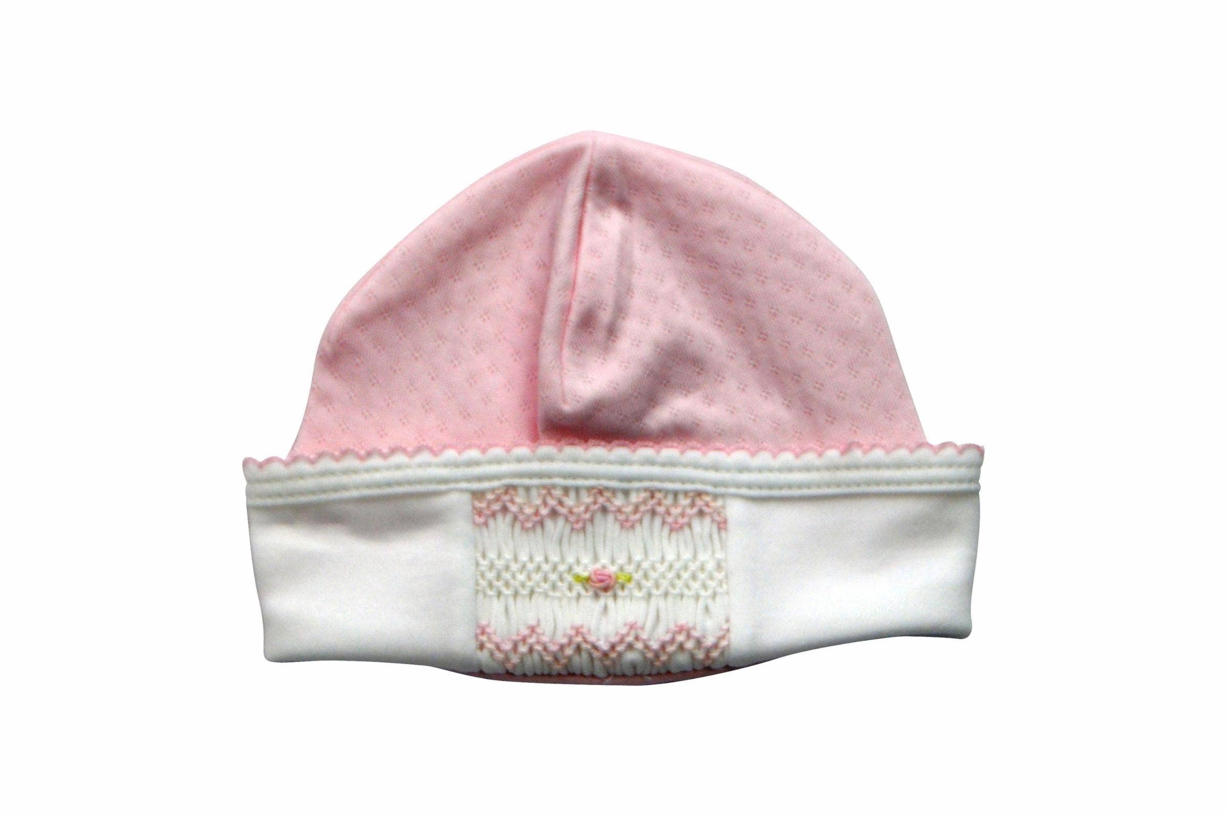 Sweet Pink Smocked Hat