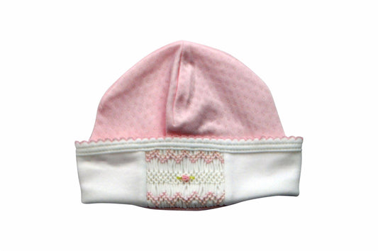 Sweet Pink Smocked Hat