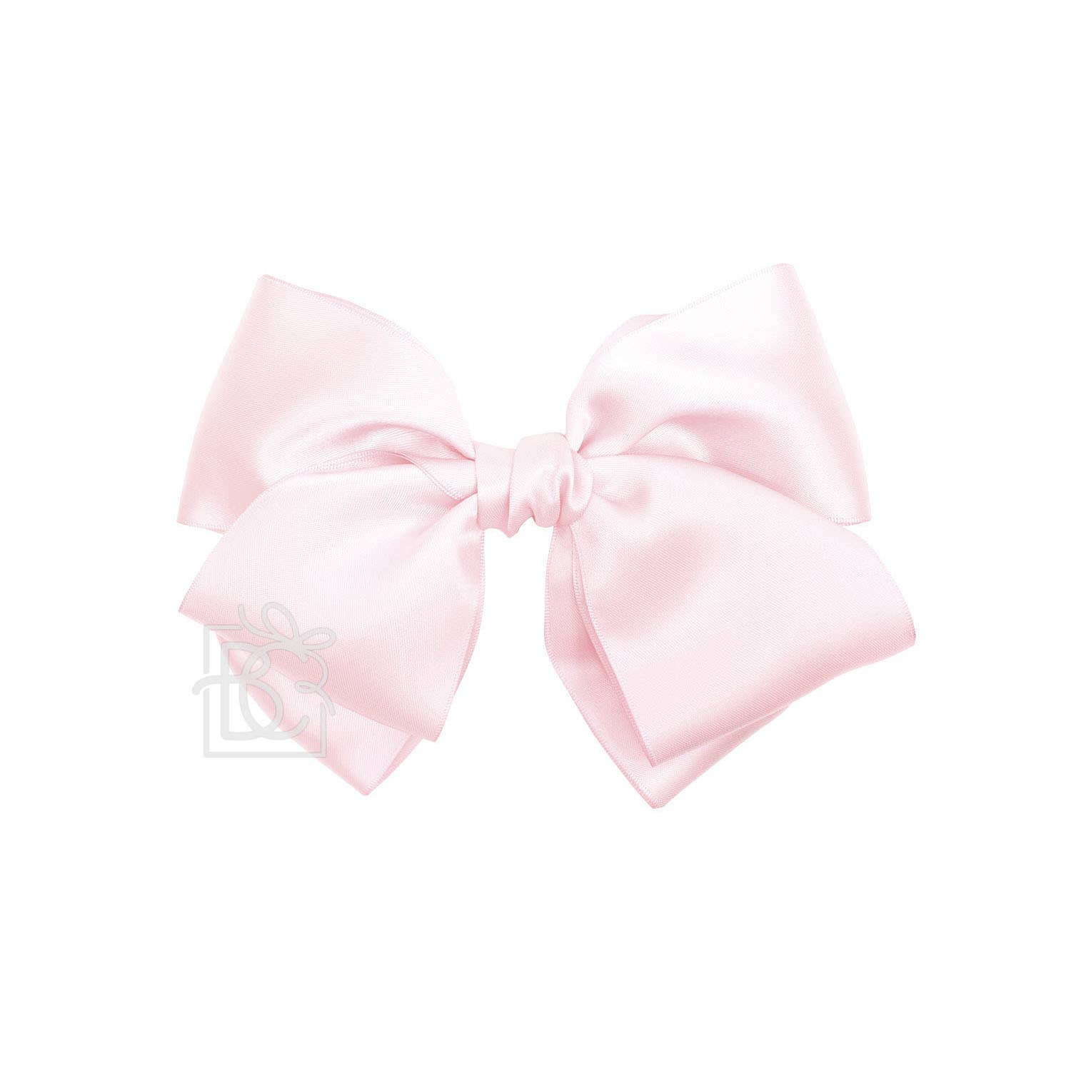 BEAUTIFUL CREATIONS: SATIN EUROPEAN BOW W/RUFFLED KNOT ON CLIP