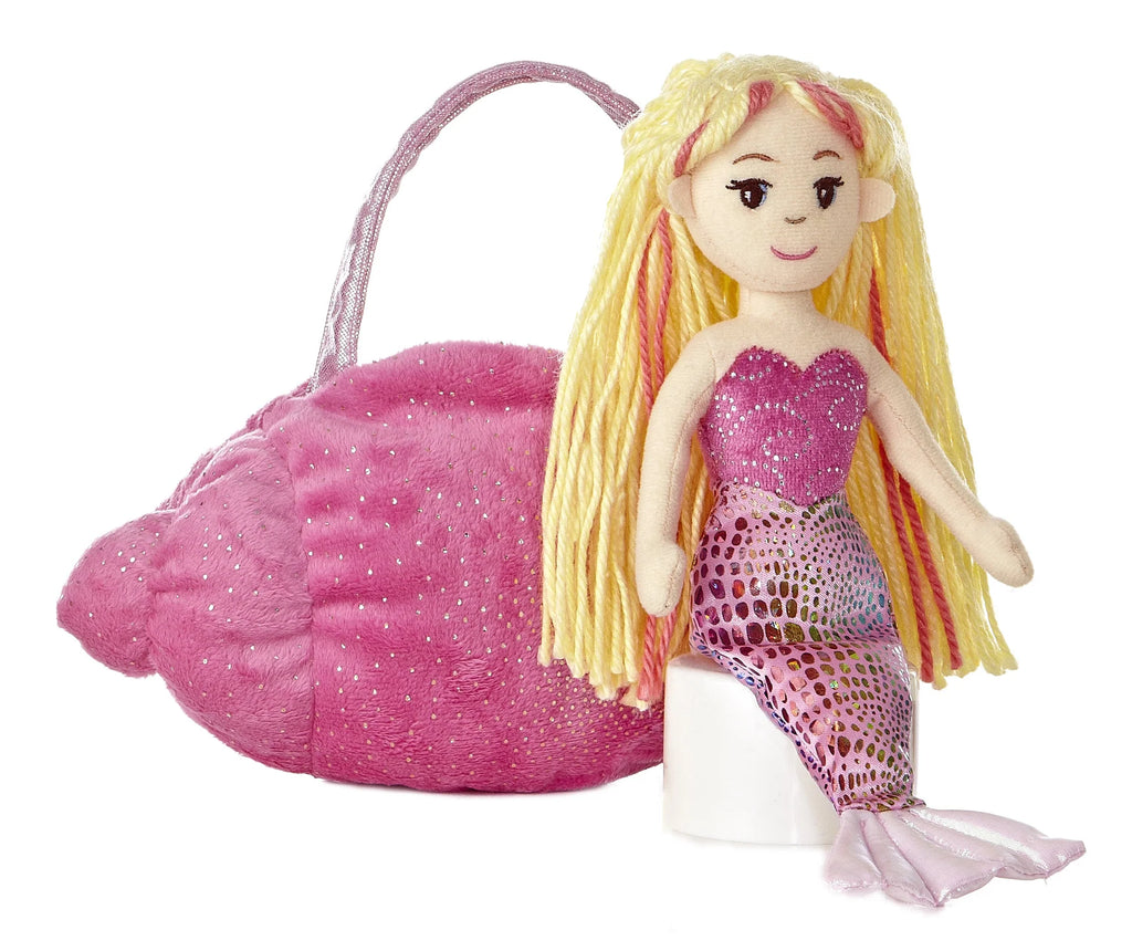 AURORA: 9” Sea Sparkles Pet Carrier- Pink