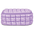 ISCREAM : LAVENDER SHINY PUFFER COSMETIC CASE