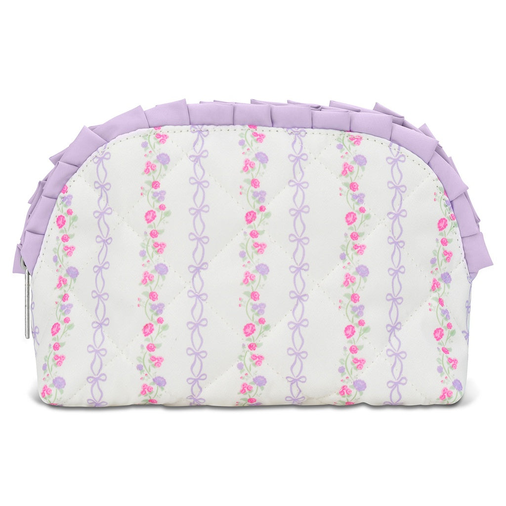 ISCREAM: FOREVER FLORAL OVAL COSMETIC BAG