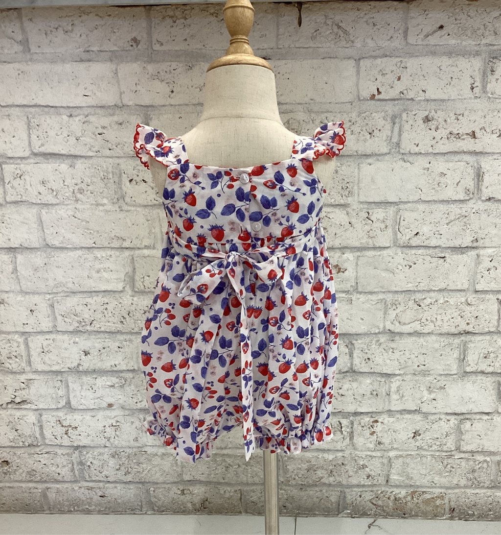 ANAVINI : SUMMER BERRIES - GIRL’S SUNBUBBLE DRESS