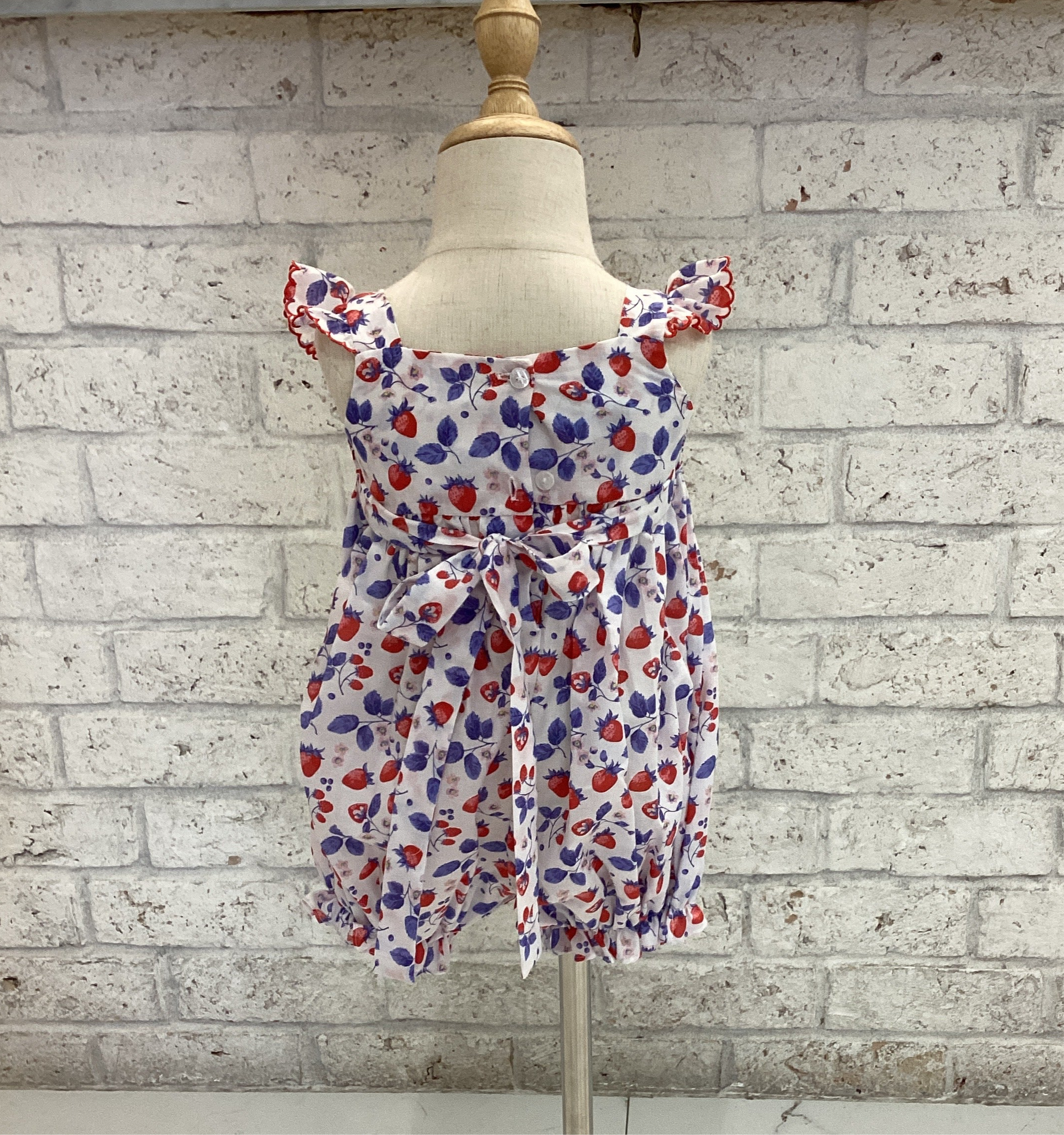 ANAVINI : SUMMER BERRIES - GIRL’S SUNBUBBLE DRESS