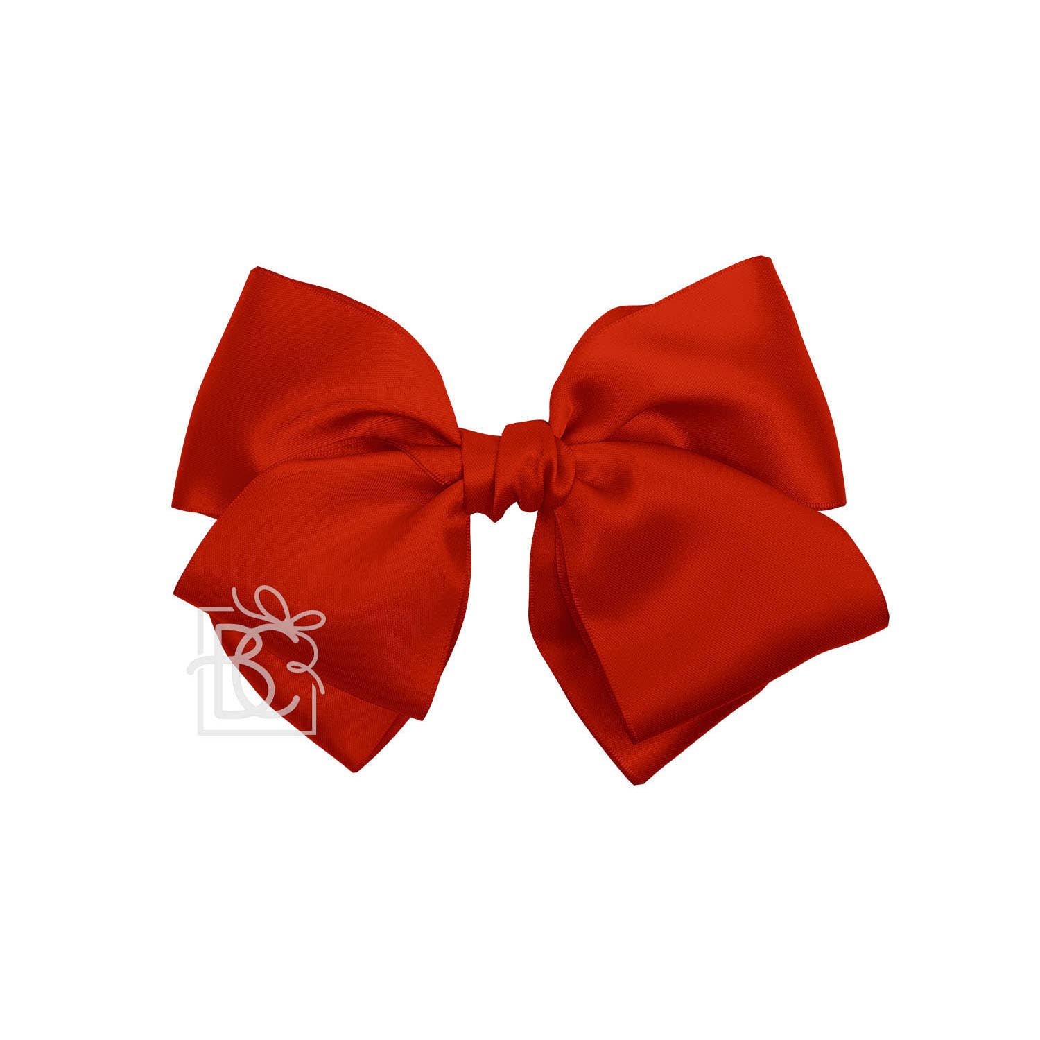 BEAUTIFUL CREATIONS: SATIN EUROPEAN BOW W/RUFFLED KNOT ON CLIP