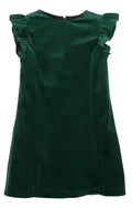 Maria Caseros Deluxe Velvet Dark Green Dress