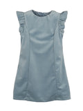 MARIA CASERO : DELUXE VELVET BLUE DRESS