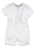 Boys White Romper
