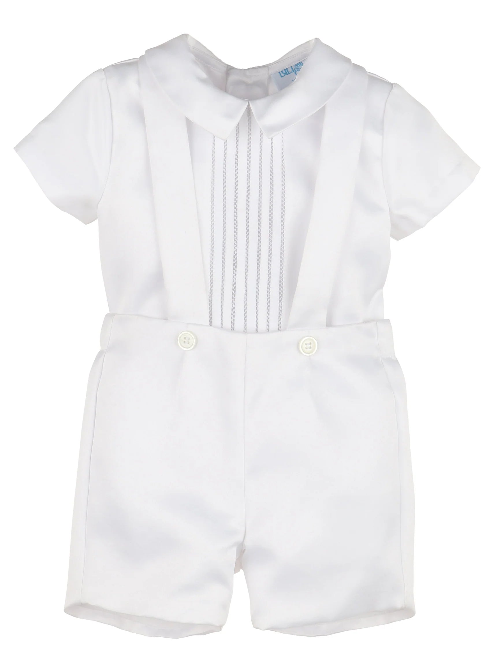 Boys White Romper