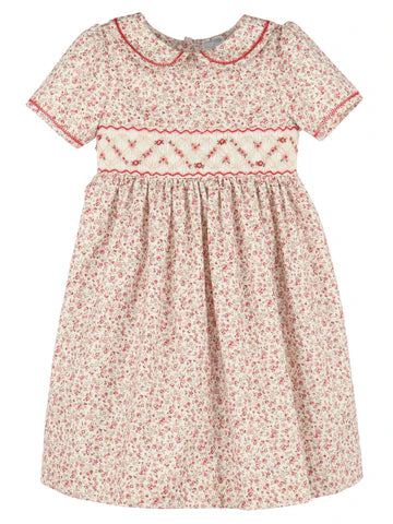 LULI & ME: MULBERRY FLORAL DRESS