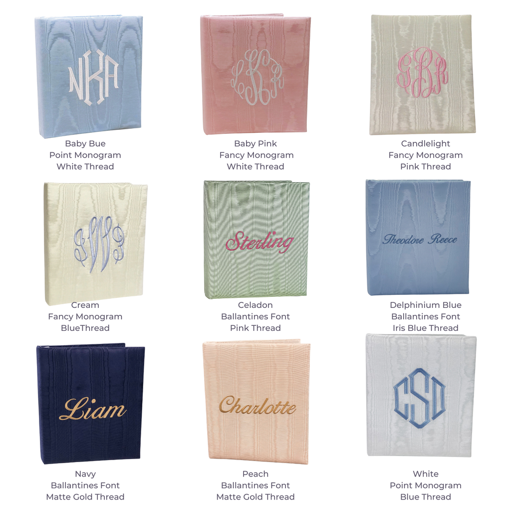 Baby Memory Book- Plain Moiré
