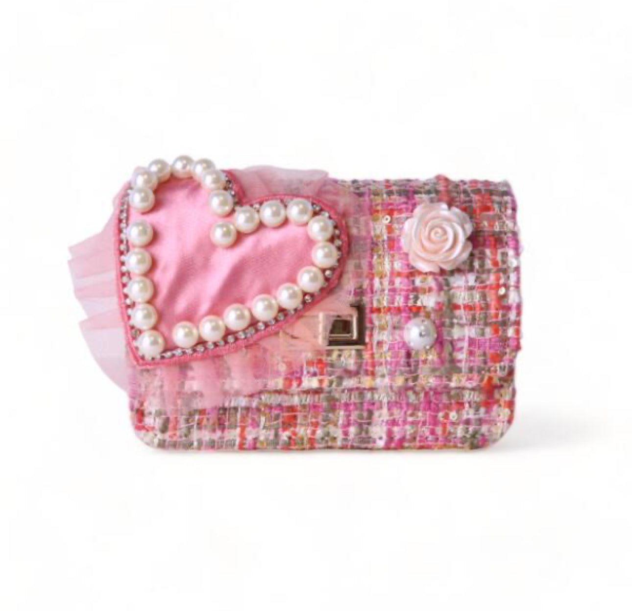 DOE A DEER : BIG HEART TWEED PURSE