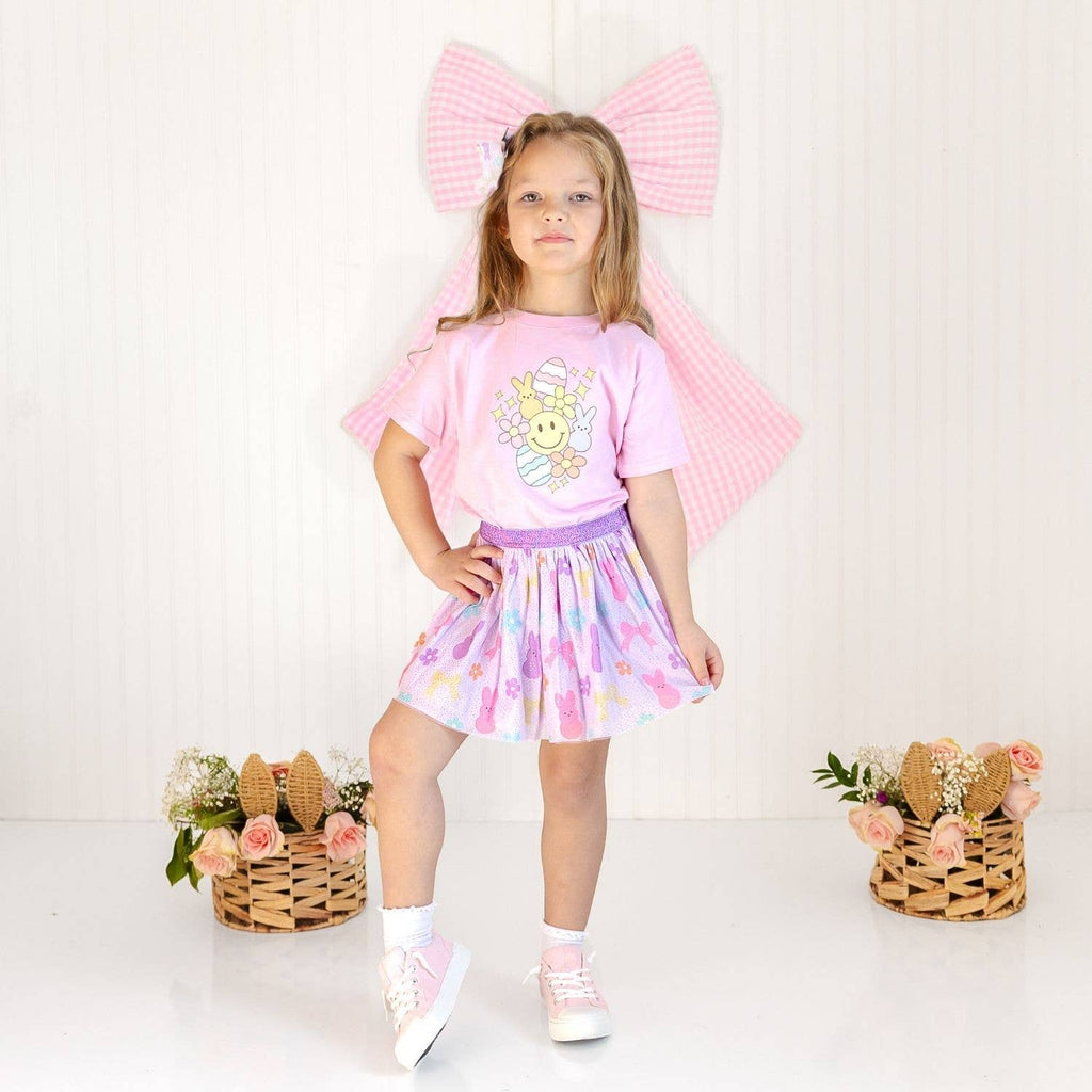 Sweet Wink: Coquette Easter Bunny Tulle Bow Clip - Girls - Easter Basket
