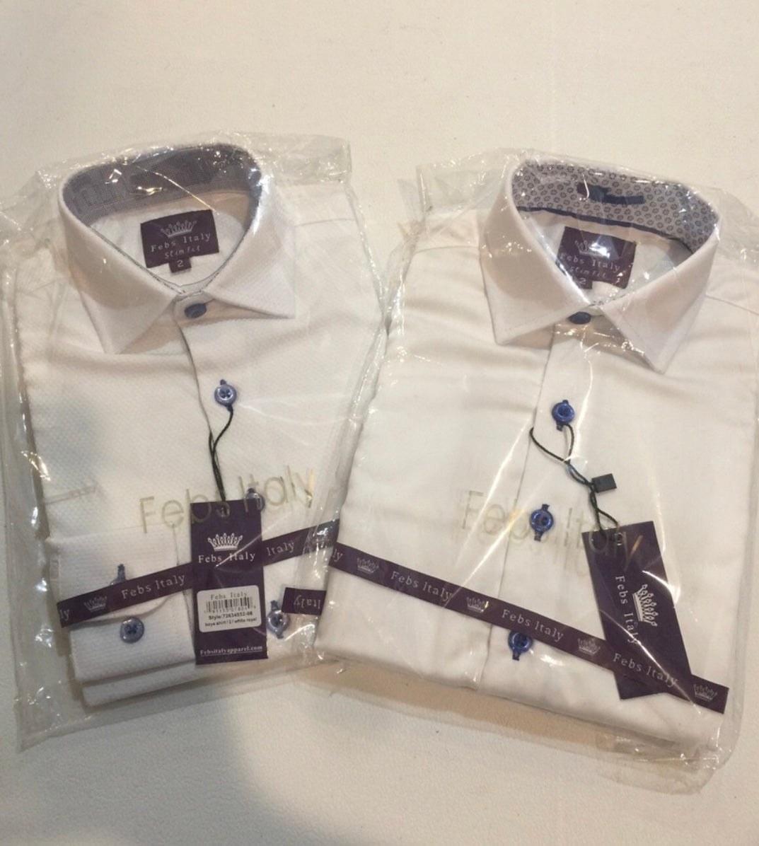 FEBS ITALY: Boys White Shirt