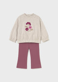MAYORAL: BABY FLARE LEGGINGS AND SWEATSHIRT SET